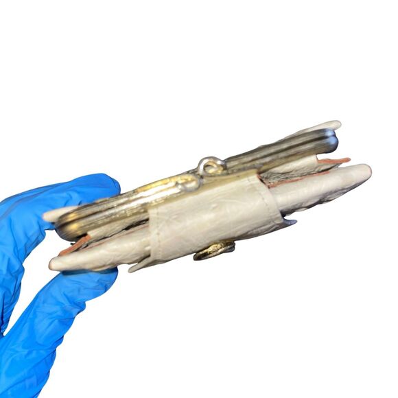 True Vintage Ostrich Grain & Cowhide Wallet - Picture 6 of 13